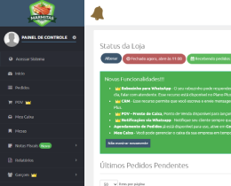 Painel administrativo